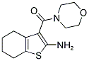 (2-Amino-4,5,6,7-tetrahydro-benzo[b]thiophen-3-yl)-morpholin-4-yl-methanone 结构式
