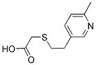 [2-(6-Methyl-pyridin-3-yl)-ethylsulfanyl]-acetic acid 结构式