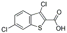 3,6-DICHLORO-1-BENZOTHIOPHENE-2-CARBOXYLIC ACID 结构式