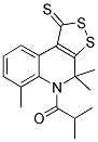 5-ISOBUTYRYL-4,4,6-TRIMETHYL-4,5-DIHYDRO-1H-[1,2]DITHIOLO[3,4-C]QUINOLINE-1-THIONE 结构式