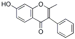 7-HYDROXY-2-METHYL-3-PHENYL-CHROMEN-4-ONE 结构式