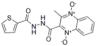 2-METHYL-3-([2-(2-THIENYLCARBONYL)HYDRAZINO]CARBONYL)QUINOXALINEDIIUM-1,4-DIOLATE 结构式