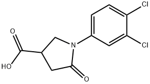 1-(3,4-DICHLOROPHENYL)-5-OXO-3-PYRROLIDINECARBOXYLIC ACID 结构式