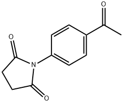 1-(4-乙酰苯基)吡咯烷-2,5-二酮 结构式