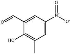 2-羟基-3-甲基-5-硝基苯甲醛 结构式