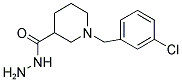 1-(3-CHLORO-BENZYL)-PIPERIDINE-3-CARBOXYLIC ACID HYDRAZIDE 结构式