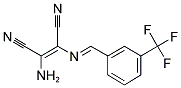 2-AMINO-1-(1-AZA-2-(3-(TRIFLUOROMETHYL)PHENYL)VINYL)ETHENE-1,2-DICARBONITRILE 结构式