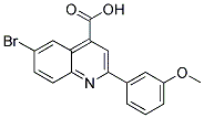 6-溴-2-(3-甲氧苯基)-喹啉-4-羧酸 结构式