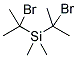 DIMETHYL-BIS-(A-BROMOISOPROPYL) SILANE 结构式