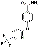 4-(5-(TRIFLUOROMETHYL)-2-PYRIDYLOXY)BENZAMIDE 结构式