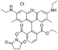 6-羧基罗丹明6G琥珀酰亚胺酯 结构式