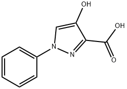 4-HYDROXY-1-PHENYL-1H-PYRAZOLE-3-CARBOXYLIC ACID 结构式