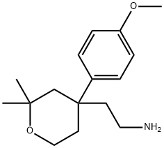 2-[4-(4-METHOXY-PHENYL)-2,2-DIMETHYL-TETRAHYDRO-PYRAN-4-YL]-ETHYLAMINE 结构式