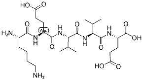 LYS-GLU-VAL-VAL-GLU 结构式