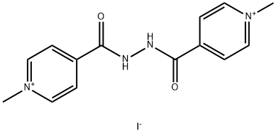 1-METHYL-4-((2-[(1-METHYL-4-PYRIDINIUMYL)CARBONYL]HYDRAZINO)CARBONYL)PYRIDINIUM DIIODIDE 结构式