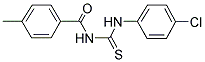 1-(4-CHLOROPHENYL)-3-(4-METHYLBENZOYL)THIOUREA 结构式