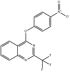 4-(4-硝基苯氧基)-2-(三氟甲基)喹唑啉 结构式