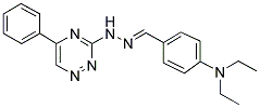 4-(DIETHYLAMINO)BENZALDEHYDE (5-PHENYL-1,2,4-TRIAZIN-3-YL)HYDRAZONE 结构式