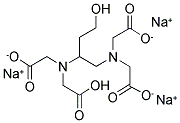 HYDROXYETHYLETHYLENEDIAMINETRIACETIC ACID, TRISODIUM SALT 结构式