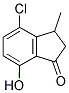 4-CHLORO-7-HYDROXY-3-METHYLINDAN-1-ONE 结构式