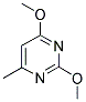 2,4-DIMETHOXY-6-METHYLPYRIMIDINE 结构式