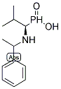 N-(1-(R)-METHYLBENZYL)-(R)-1-AMINO(2- METHYLPROPANE) PHOSPHINIC ACID 结构式