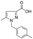 1-(4-Methylbenzyl)-5-methyl-1H-pyrazole-3-carboxylic acid 结构式
