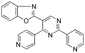 2-[2-(PYRIDIN-3-YL)-4-(PYRIDIN-4-YL)PYRIMIDIN-5-YL]BENZOXAZOLE 结构式