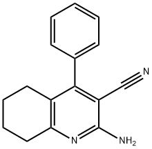 2-AMINO-4-PHENYL-5,6,7,8-TETRAHYDROQUINOLINE-3-CARBONITRILE 结构式