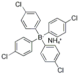 AMMONIUM TETRAKIS(4-CHLOROPHENYL)BORATE 结构式