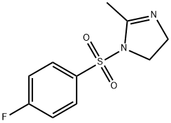 1-[(4-FLUOROPHENYL)SULFONYL]-2-METHYL-4,5-DIHYDRO-1H-IMIDAZOLE 结构式