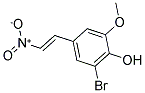 1-(5-BROMO-4-HYDROXY-3-METHOXYPHENYL)-2-NITROETHENE 结构式