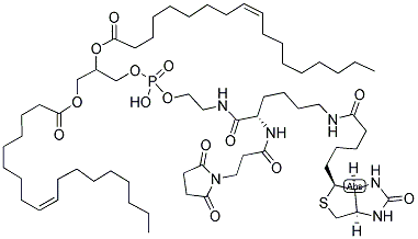 1,2-DIOLEOYL-SN-GLYCERO-3-PHOSPHOETHANOLAMINE-N-[4-(P-MALEIMIDOPHENYL)BUTYRAMIDE] 结构式