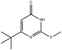6-叔丁基-2-(甲巯基)嘧啶-4(3H)-酮 结构式