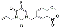 3-ALLYL-5-FLUORO-1-(4-METHOXY-3-NITROBENZYL)PYRIMIDINE-2,4(1H,3H)-DIONE 结构式