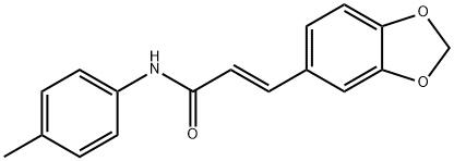 3-(1,3-BENZODIOXOL-5-YL)-N-(4-METHYLPHENYL)ACRYLAMIDE 结构式