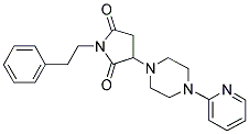 1-PHENETHYL-3-(4-(PYRIDIN-2-YL)PIPERAZIN-1-YL)PYRROLIDINE-2,5-DIONE 结构式