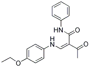 2-ACETYL-3-((4-ETHOXYPHENYL)AMINO)-N-PHENYLPROP-2-ENAMIDE 结构式