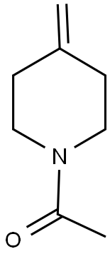 1-(4-METHYLIDENEPIPERIDINO)ETHAN-1-ONE 结构式