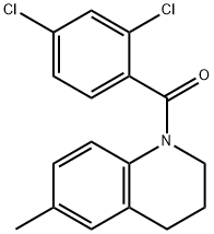 2,4-DICHLOROPHENYL 6-METHYL(1,2,3,4-TETRAHYDROQUINOLYL) KETONE 结构式