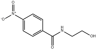 N-(2-羟基乙基)-4-硝基苯甲酰胺 结构式