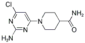 1-(2-AMINO-6-CHLORO-PYRIMIDIN-4-YL)-PIPERIDINE-4-CARBOXYLIC ACID AMIDE 结构式