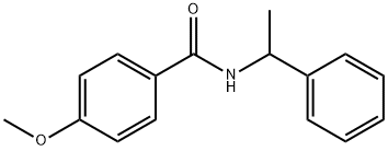 4-METHOXY-N-(1-PHENYL-ETHYL)-BENZAMIDE 结构式