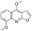 4,8-DIMETHOXYFURO[2,3-B]QUINOLINE 结构式