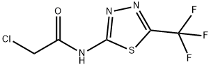 2-CHLORO-N-(5-TRIFLUOROMETHYL-[1,3,4]THIADIAZOL-2-YL)-ACETAMIDE 结构式