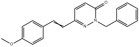 2-BENZYL-6-(4-METHOXYSTYRYL)-3(2H)-PYRIDAZINONE 结构式