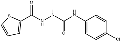 4-(4-CHLOROPHENYL)-1-(2-THIOPHENECARBONYL)SEMICARBAZIDE 结构式