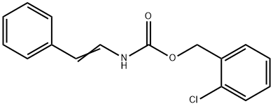 2-CHLOROBENZYL N-STYRYLCARBAMATE 结构式