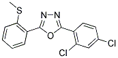 2-(2,4-DICHLOROPHENYL)-5-[2-(METHYLSULFANYL)PHENYL]-1,3,4-OXADIAZOLE 结构式