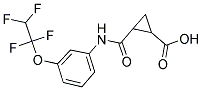 2-(N-(3-(1,1,2,2-TETRAFLUOROETHOXY)PHENYL)CARBAMOYL)CYCLOPROPANECARBOXYLIC ACID 结构式